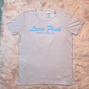 PINK Victoria’s Secret Slit Oversized Campus Tee‎ Size Small